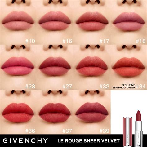 givenchy sheer velvet lipstick 10|Givenchy rosewood lipstick.